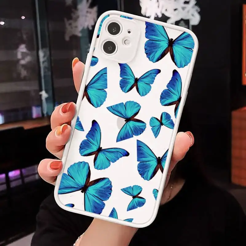 Blue Butterfly cute animal Phone Cases matte transparent For iphone 7 8 11 12 plus mini x xs xr pro max cover
Blue Butterfly cute animal Phone Cases matte transparent For iphone 7 8 11 12 plus mini x xs xr pro max cover