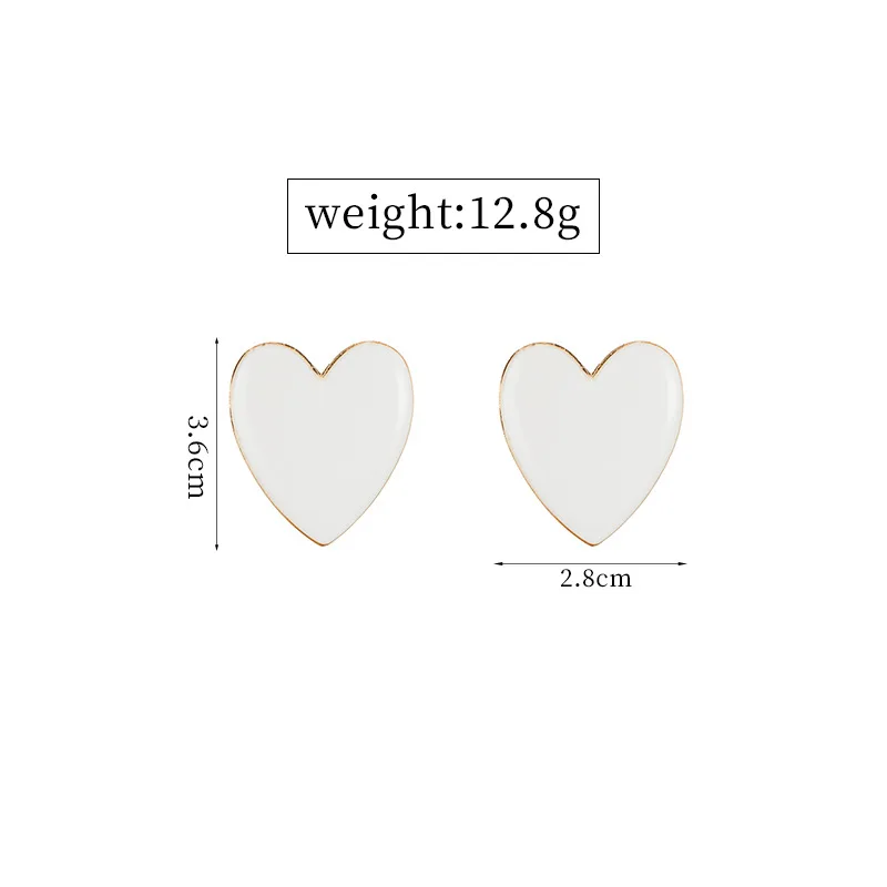 AMORCOME Minimalist Heart Shape Big Stud Earrings For Women Pink White Black Enamle Love Heart Statement Earring Party Jewelry
AMORCOME Minimalist Heart Shape Big Stud Earrings For Women Pink White Black Enamle Love Heart Statement Earring Party Jewelry