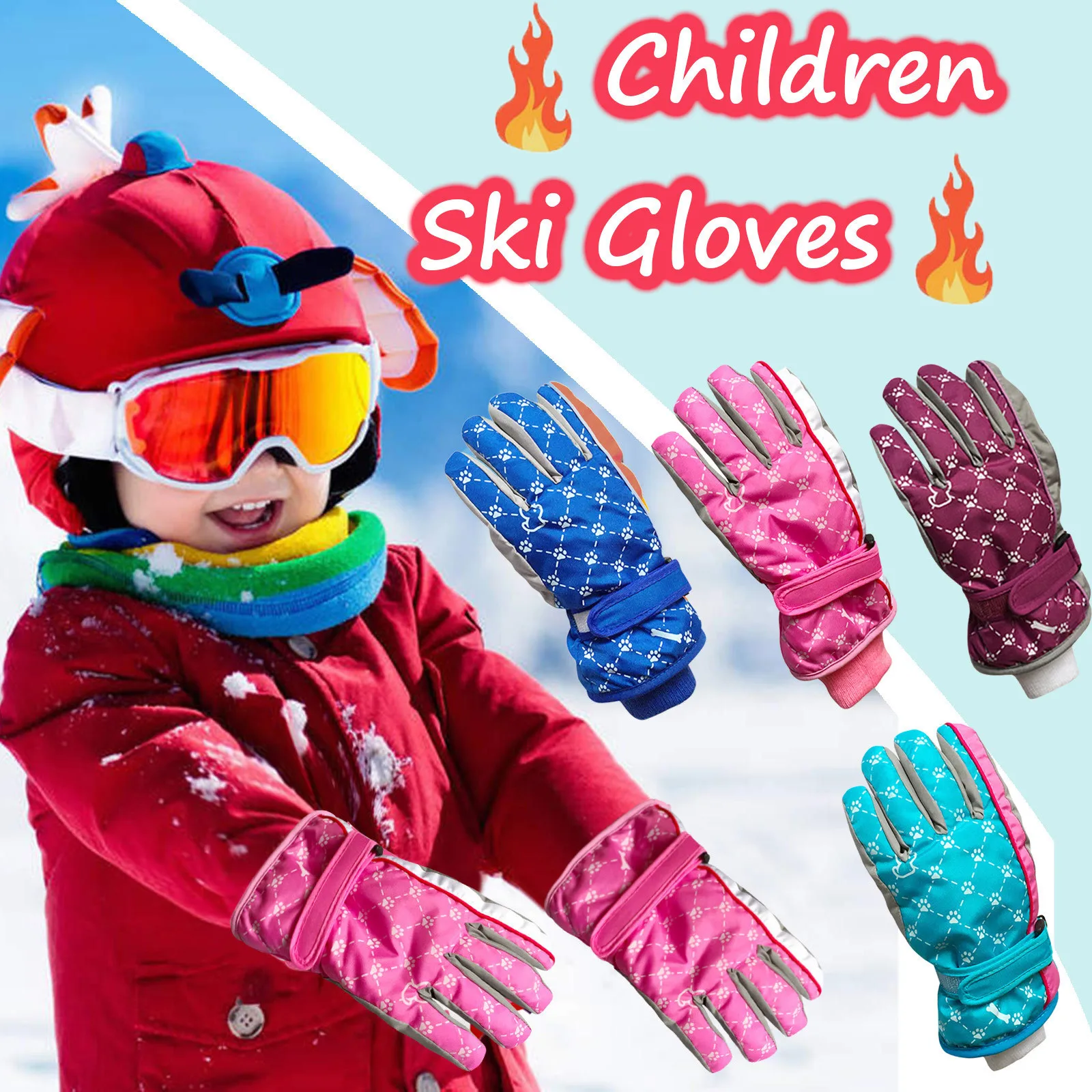 Children's Winter Skiing Gloves Kids Baby Boys Girls Warm Full Finger Ski Gloves Snow Mittens Printing Snowboarding Gloves New #
Children's Winter Skiing Gloves Kids Baby Boys Girls Warm Full Finger Ski Gloves Snow Mittens Printing Snowboarding Gloves New #