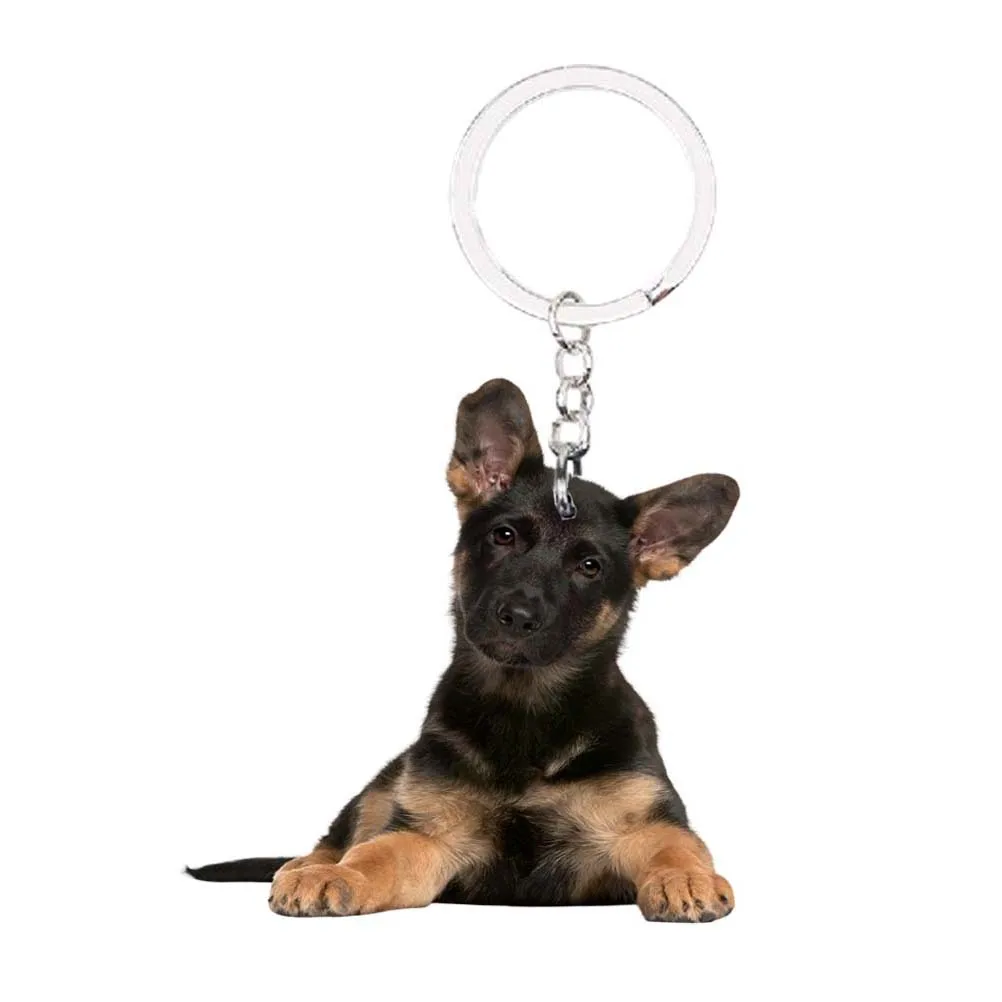 German Shepherd Dog Keychain NOT 3D Animal bag designer charms drop cute llaveros Friends Gift plat acrylic keychains for girls
German Shepherd Dog Keychain NOT 3D Animal bag designer charms drop cute llaveros Friends Gift plat acrylic keychains for girls
