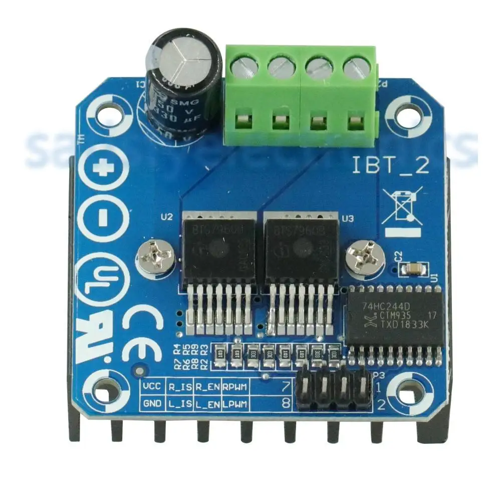 Модуль драйвера шагового двигателя BTS7960 B BTS7960B DC 43A H образный модуль ШИМ для Arduino