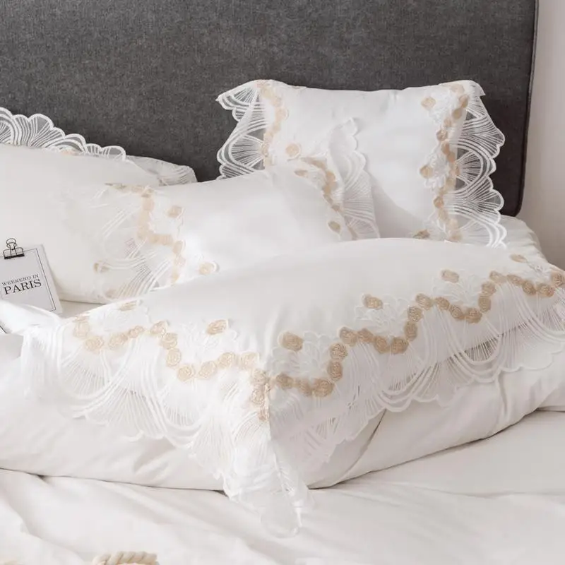 Green White pink Luxury Lace cotton Bedding set Twin King Queen size Bed set Bed sheet Duvet cover ropa de cama parure de lit
Green White pink Luxury Lace cotton Bedding set Twin King Queen size Bed set Bed sheet Duvet cover ropa de cama parure de lit
