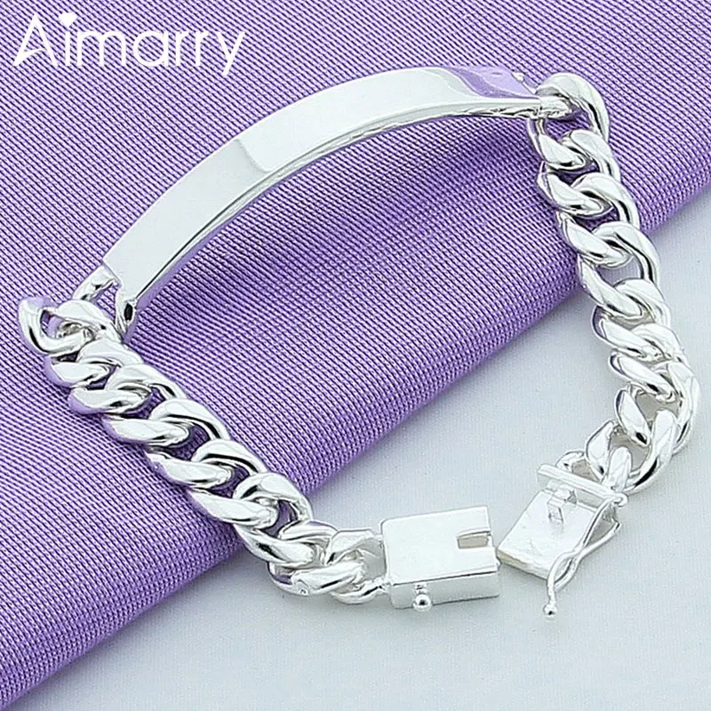 Aimarry 925 Sterling Silver Charm Jewelry Straight Side Chain Bracelet For Women Men Party Anniversary Gifts Fashion Jewelry
Aimarry 925 Sterling Silver Charm Jewelry Straight Side Chain Bracelet For Women Men Party Anniversary Gifts Fashion Jewelry