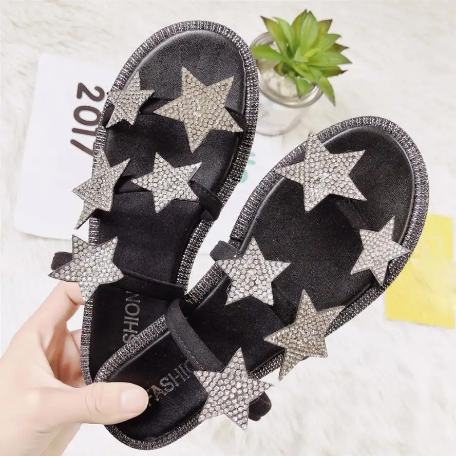 shoes woman Women Diamond Sand Beach Flat Slippers Platform Wedge Shoes Five-Star Sandals chaussure femme talon #A40
shoes woman Women Diamond Sand Beach Flat Slippers Platform Wedge Shoes Five-Star Sandals chaussure femme talon #A40