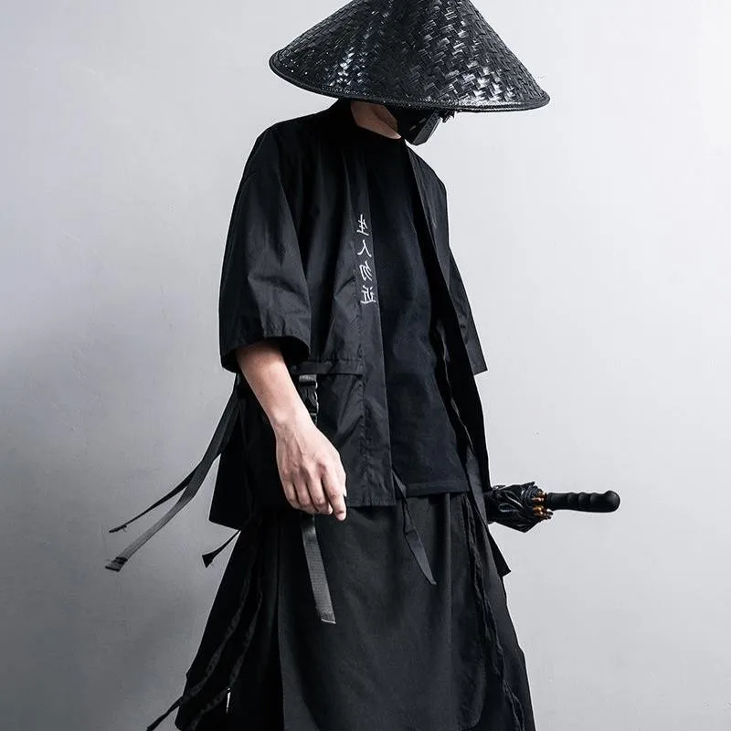 Anime Cotton Black Warrior Suit Costume Cosplay Costumes Japanese Traditional Kimono Cardigan Cool Top
Anime Cotton Black Warrior Suit Costume Cosplay Costumes Japanese Traditional Kimono Cardigan Cool Top