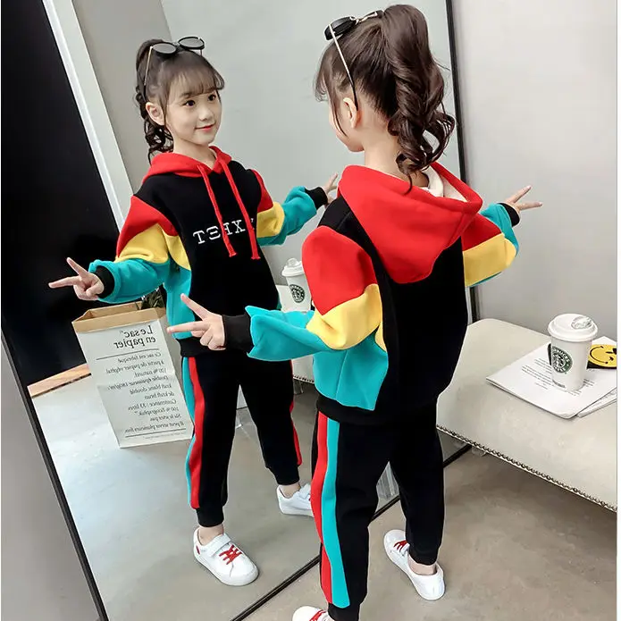 Girls Fashion Hoodies Pants 2pcs Clothing Sets Spring Autumn Children Sport Sweater Clothes Set Teen Kids Tracksuits 3-12 Years
Girls Fashion Hoodies Pants 2pcs Clothing Sets Spring Autumn Children Sport Sweater Clothes Set Teen Kids Tracksuits 3-12 Years