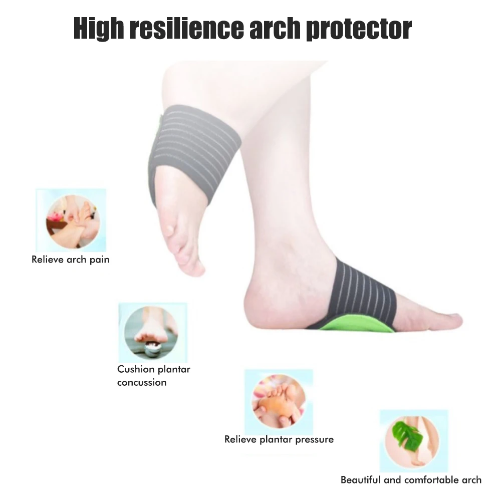 1 Pair Arch Support Brace Plantar Fasciitis Gel Strap for Men Woman Soft Flat Feet Bandage Design Shoes Pads
1 Pair Arch Support Brace Plantar Fasciitis Gel Strap for Men Woman Soft Flat Feet Bandage Design Shoes Pads