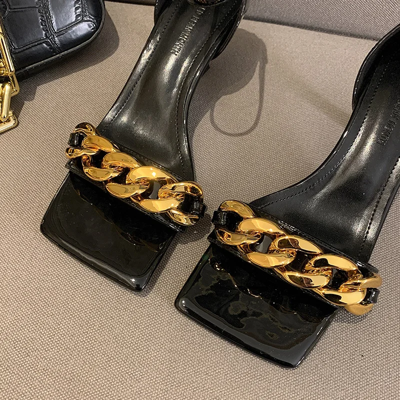 Women Pumps Sandals Shoes Summer 2021 Fashion Female High Heel Slippers Square Heels For Lady Metal Shoes Women Pumps Slides
Women Pumps Sandals Shoes Summer 2021 Fashion Female High Heel Slippers Square Heels For Lady Metal Shoes Women Pumps Slides