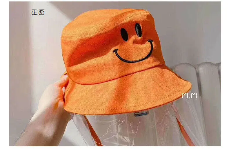 Child Fisherman Cap Protective Clear Cover Saliva-proof Dustproof Sun Visor Hat