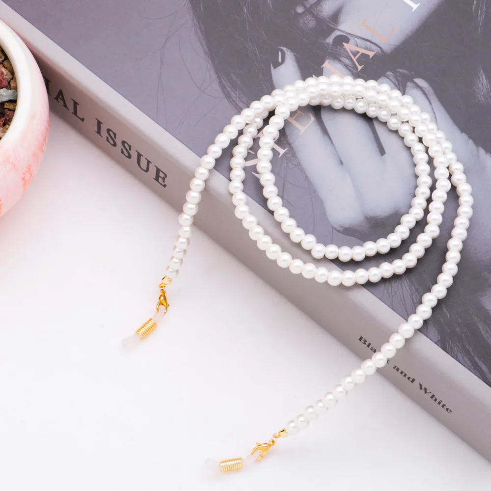 White Pearl Glasses Chain for Women Sunglass Reading Eyeglasses Chain Cord Holder Rope Fashion Reading Glasses Chain Jewelry
White Pearl Glasses Chain for Women Sunglass Reading Eyeglasses Chain Cord Holder Rope Fashion Reading Glasses Chain Jewelry