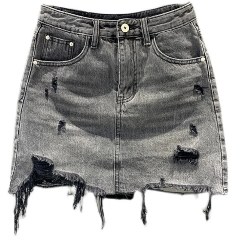 DEAT High Elastic Waist Half-body Skirt Solid Color Asymmetrical Hole Pockets Women Fashion Tide New Spring Autumn 2021 7E704
DEAT High Elastic Waist Half-body Skirt Solid Color Asymmetrical Hole Pockets Women Fashion Tide New Spring Autumn 2021 7E704