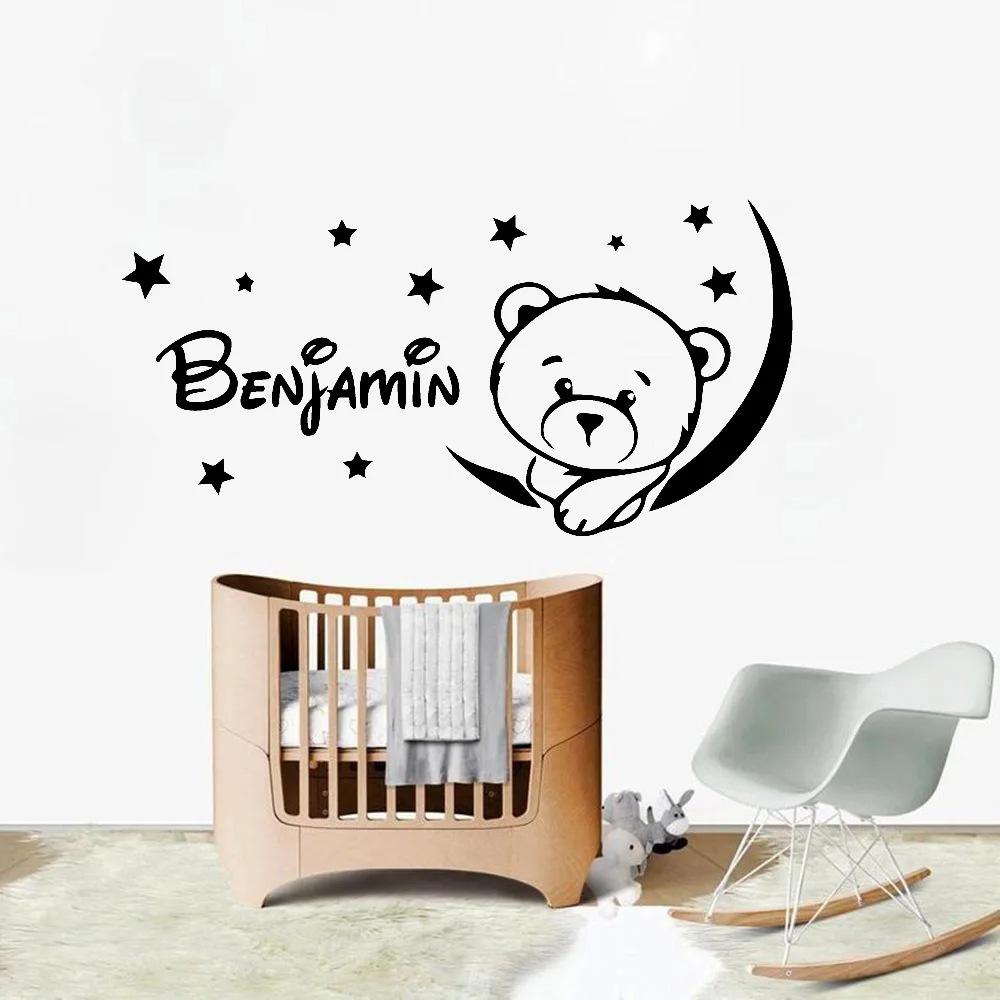 Lovely Bear Wall Stickers Nursery Personalized Kids Name Home Decoration Wall Decals For Child Baby Room Vinyl Wall Paper Y450
Lovely Bear Wall Stickers Nursery Personalized Kids Name Home Decoration Wall Decals For Child Baby Room Vinyl Wall Paper Y450
