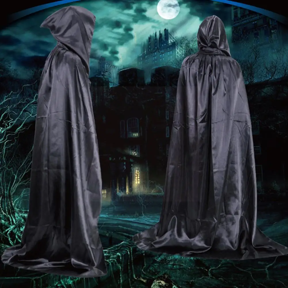 Накидка с капюшоном N8o4 для взрослых, Длинная черная страшная ролевая накидка черного дьявола, костюм на Хэллоуин
Накидка с капюшоном N8o4 для взрослых, Длинная черная страшная ролевая накидка черного дьявола, костюм на Хэллоуин