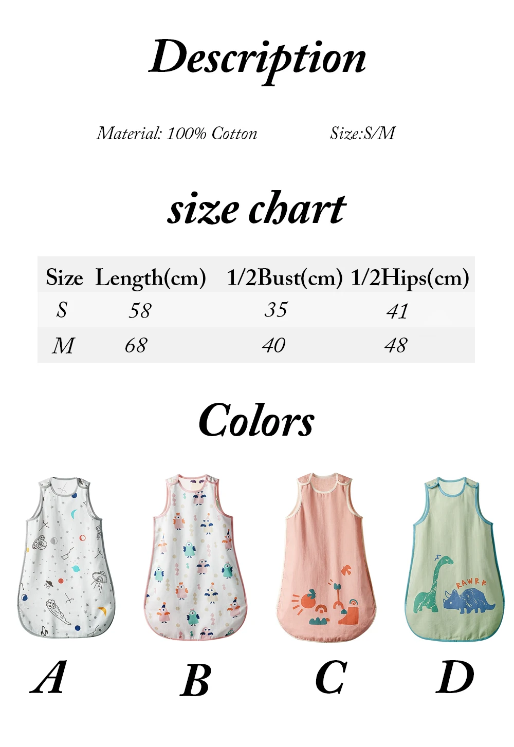 BC Babycare Baby Soft Cotton Swaddle Blanket Wrap Sleeveless Buckle Split Leg Sleeping Bags Animals Print Newborn Unisex Clothes
BC Babycare Baby Soft Cotton Swaddle Blanket Wrap Sleeveless Buckle Split Leg Sleeping Bags Animals Print Newborn Unisex Clothes