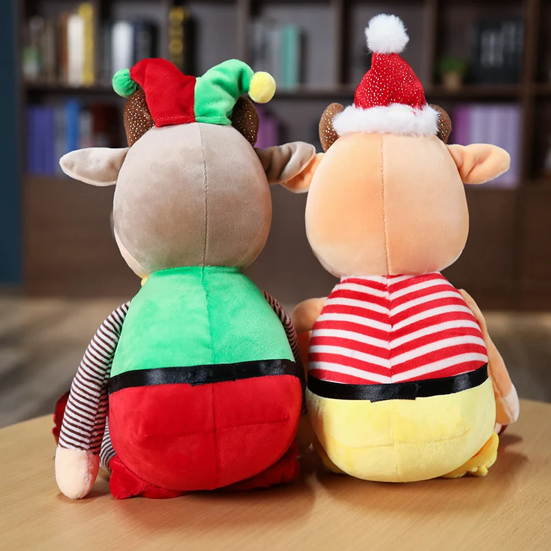 35cm Cute Plush Cow Doll Christmas Cattle Baby Sleeping Soft Stuffed Animals Toy Cushion For Children Birthday Gift | Игрушки и хобби