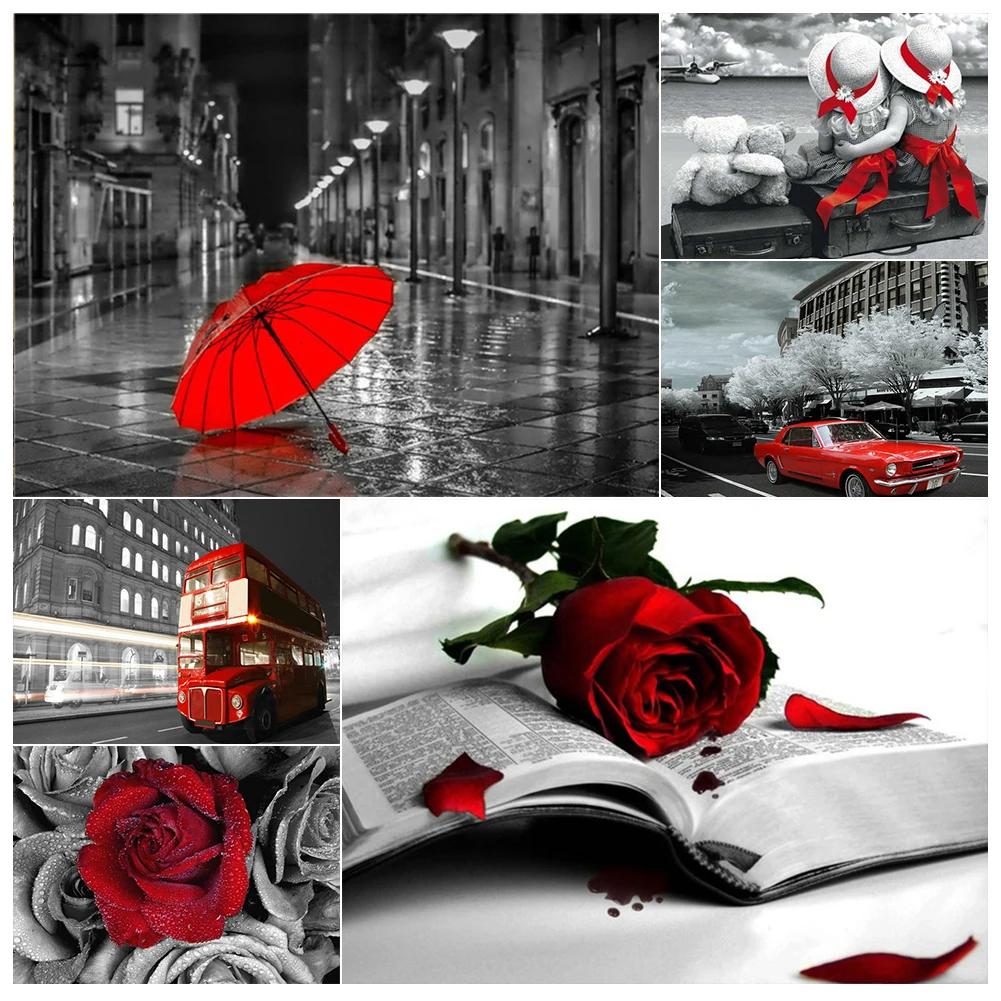 5D DIY Diamond Painting Black White Art Red Flowers Cross Stitch Full Drill Mosaic Handmade Hobby Home Decor Embroidery Tool Kit
5D DIY Diamond Painting Black White Art Red Flowers Cross Stitch Full Drill Mosaic Handmade Hobby Home Decor Embroidery Tool Kit