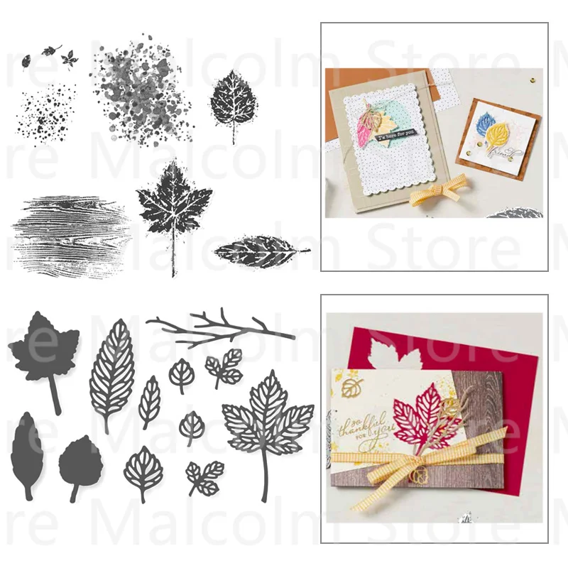 Maple Leaf Wood Grain Graffiti Cutting Dies And Clear Stamps For Scrapbook Decoration Embossing Template Greeting Card DIY 2021
Maple Leaf Wood Grain Graffiti Cutting Dies And Clear Stamps For Scrapbook Decoration Embossing Template Greeting Card DIY 2021