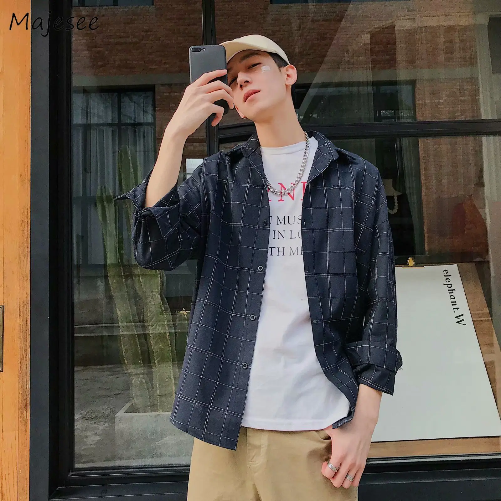Plaid Shirts Men Retro Classic Loose Outwear All-match Comfort Teenagers Leisure Autumn Daily Trendy Ulzzang Males Pockets Chic
Plaid Shirts Men Retro Classic Loose Outwear All-match Comfort Teenagers Leisure Autumn Daily Trendy Ulzzang Males Pockets Chic