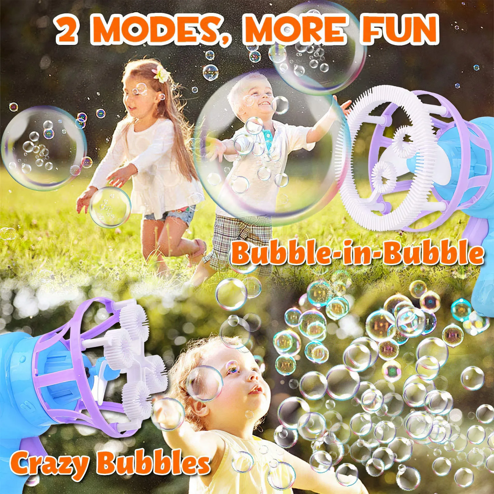 Summer Funny Magic Bubble Blower Machine Electric Automatic double types Bubble Maker Gun with Mini Fan Kid Outdoor Toy Supplies
Summer Funny Magic Bubble Blower Machine Electric Automatic double types Bubble Maker Gun with Mini Fan Kid Outdoor Toy Supplies