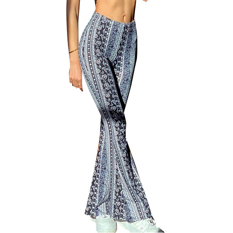 All-Match Retro Flowers Printing Sexy Slim Flare Casual Pants Package Black Pink 2021 Polyester Hip Fashion Wide Leg Trousers
All-Match Retro Flowers Printing Sexy Slim Flare Casual Pants Package Black Pink 2021 Polyester Hip Fashion Wide Leg Trousers