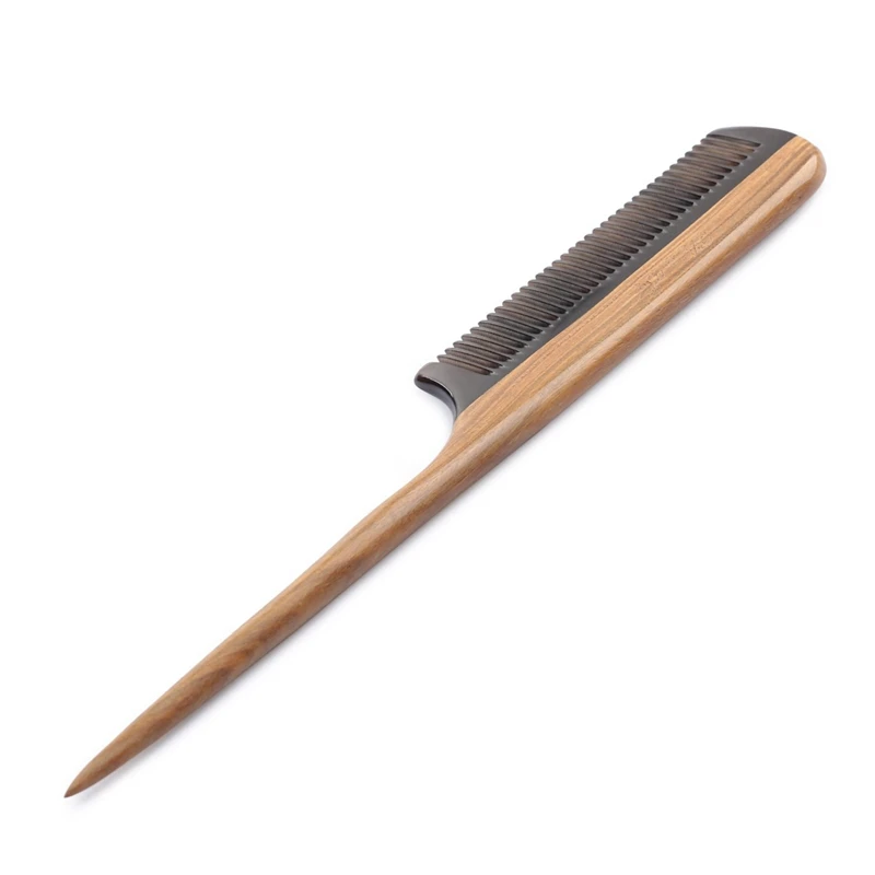 Hair Combs -Natural Fine Tooth Wooden Tail Comb & Hair Brush Boar Bristle Hair Brush with Nylon Pins Bamboo
Hair Combs -Natural Fine Tooth Wooden Tail Comb & Hair Brush Boar Bristle Hair Brush with Nylon Pins Bamboo