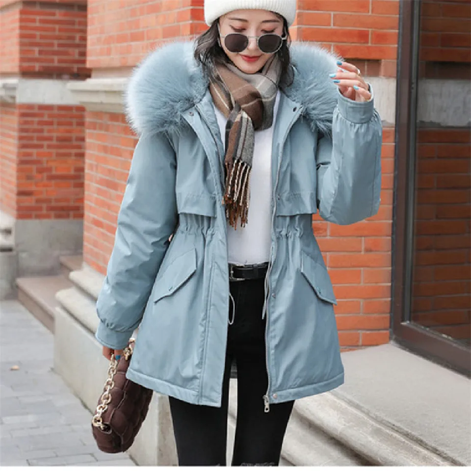 Winter Casual Wool Fleece Parka Ladies Outerwear Korea Fashion Warm Jacket Women Coats Cotton Padded Jackets Female
Winter Casual Wool Fleece Parka Ladies Outerwear Korea Fashion Warm Jacket Women Coats Cotton Padded Jackets Female