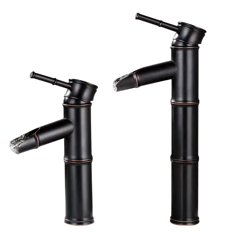 Copper Antique Sink Faucet Cold/Hot Mixer Basin Tap Bamboo Style Single Lever Basin Taps Waterfall Bathroom Sink Faucet
Copper Antique Sink Faucet Cold/Hot Mixer Basin Tap Bamboo Style Single Lever Basin Taps Waterfall Bathroom Sink Faucet