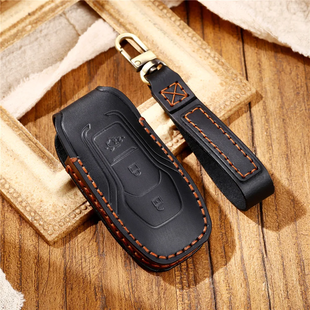 Leather Key Cover Case For Ford Fusion Mondeo Mustang F-150 Explorer Edge 2015 2016 2017 2018 Car Styling Key Protection
Leather Key Cover Case For Ford Fusion Mondeo Mustang F-150 Explorer Edge 2015 2016 2017 2018 Car Styling Key Protection
