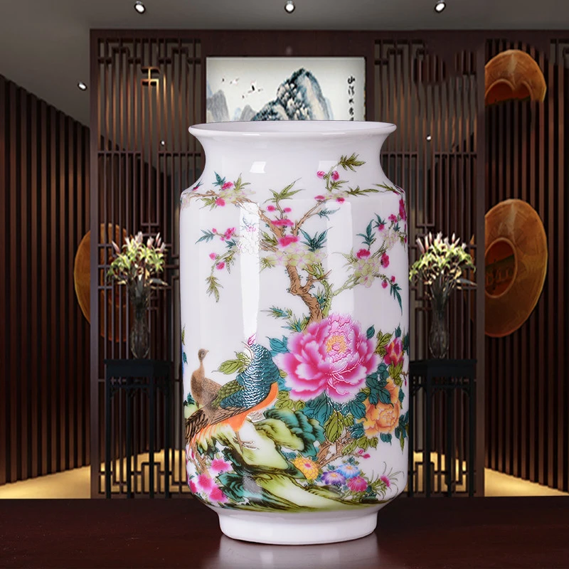 Antique Thin China Vase With Flowers and Bird Patterns Ceramic Table Porcelain Decorative New Chinese Home Jingdezhen Art Bottle
Antique Thin China Vase With Flowers and Bird Patterns Ceramic Table Porcelain Decorative New Chinese Home Jingdezhen Art Bottle