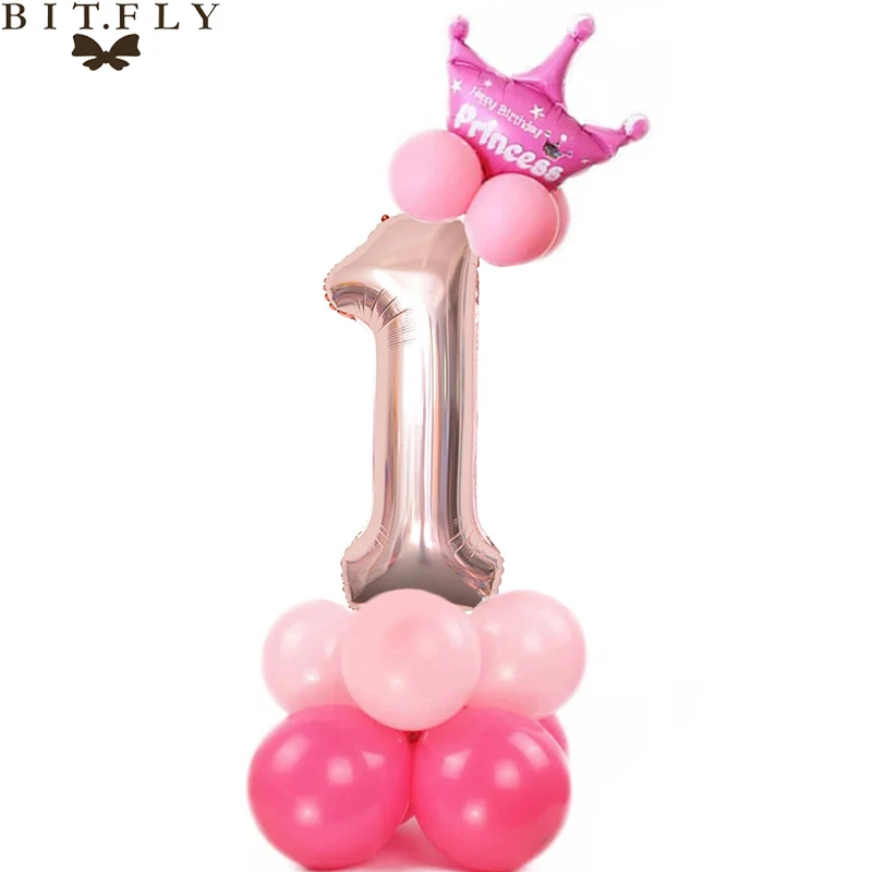 13Pcs Pink Number Foil Balloons Kids 1st Happy Birthday Decorations Baby Shower Girls Birthday Balloons DIY Party Supplies
13Pcs Pink Number Foil Balloons Kids 1st Happy Birthday Decorations Baby Shower Girls Birthday Balloons DIY Party Supplies