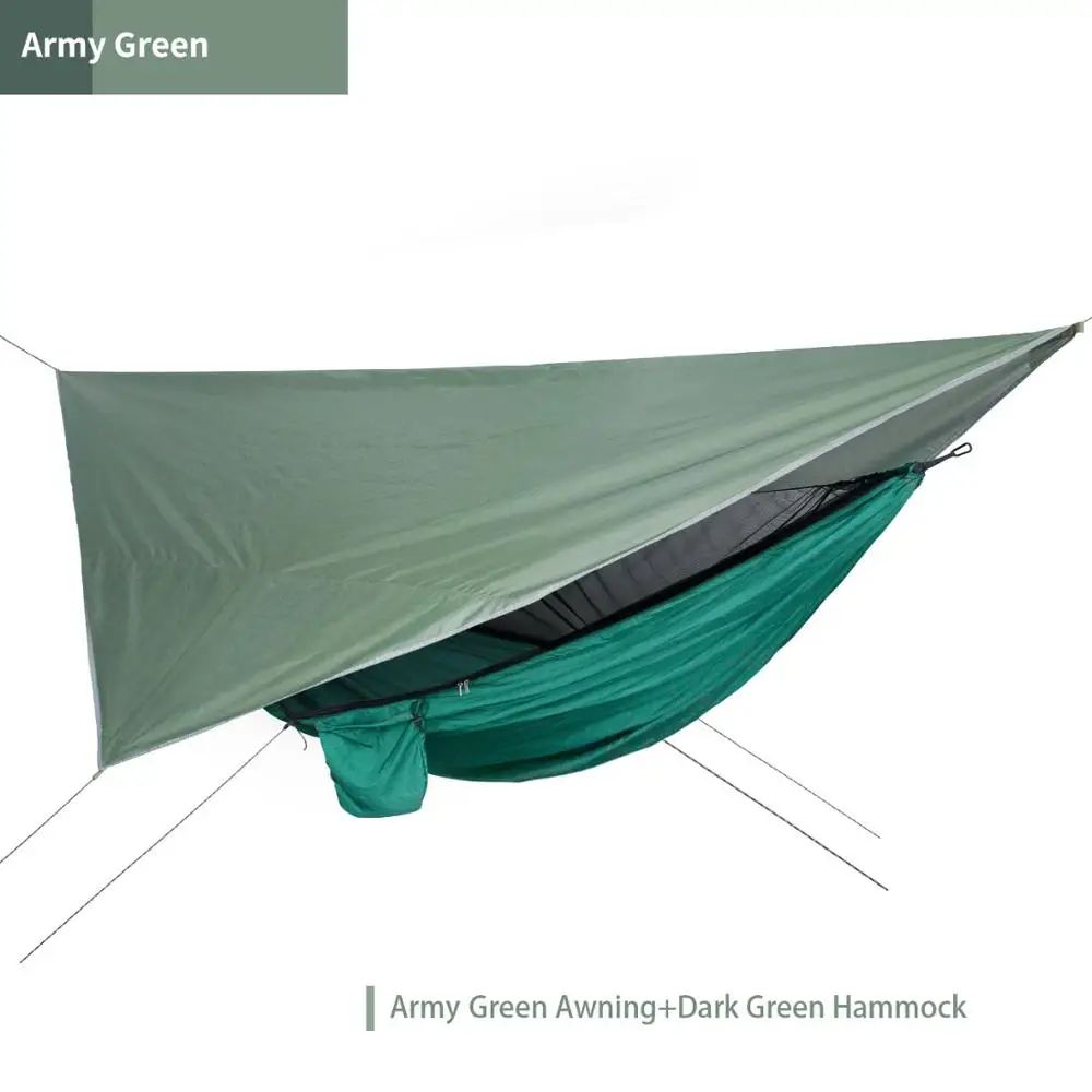 Ultralight Camping Hammock Tent with Waterproof Awning Mosquito Net Portable Garden Canopy Hiking Sleeping Swing
Ultralight Camping Hammock Tent with Waterproof Awning Mosquito Net Portable Garden Canopy Hiking Sleeping Swing