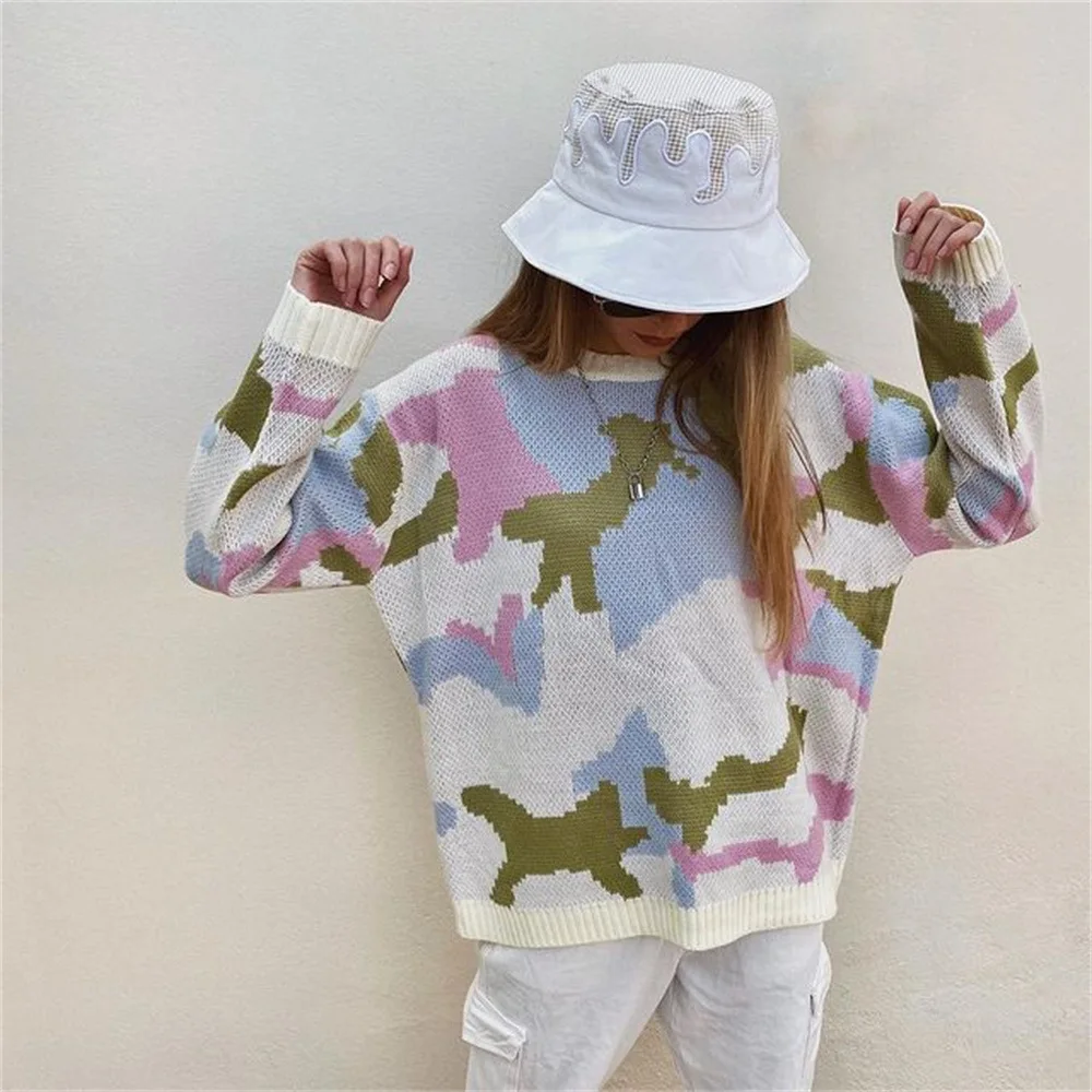 Свитер женский осенне-зимний с круглым вырезом и длинным рукавом
Свитер женский осенне-зимний с круглым вырезом и длинным рукавом