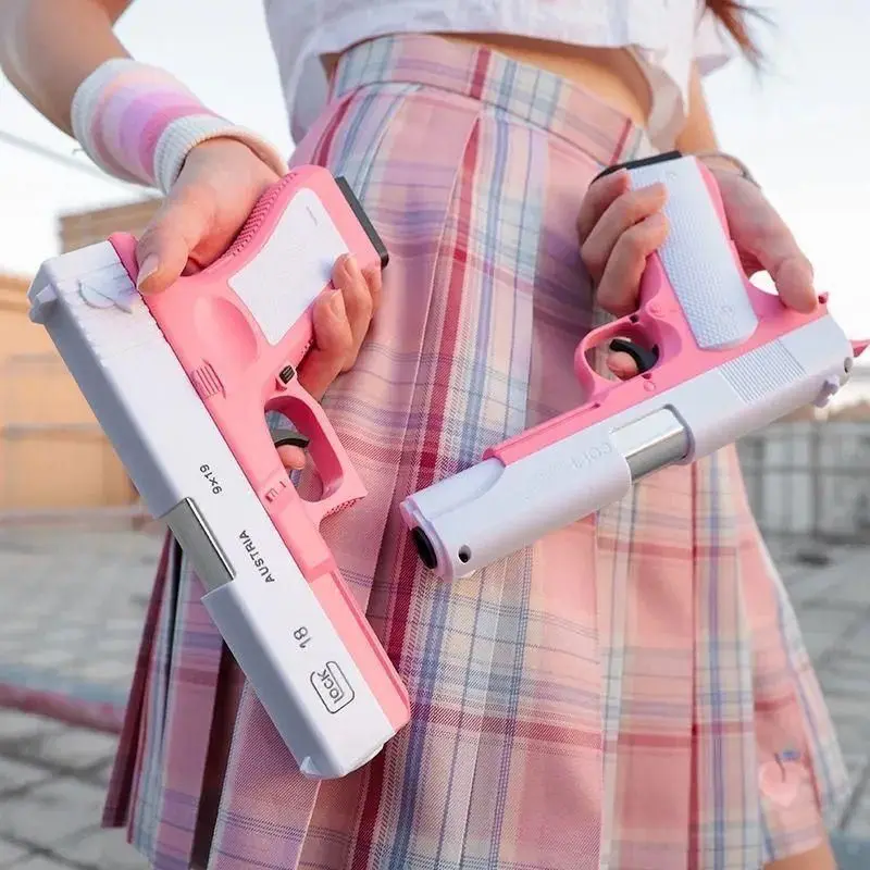 Shell Throwing Glock/1911 Manual Loading Can Launch Soft Bullet Boy Toy Gun Girl Powder Simulation Pistol Paintball Shooting
Shell Throwing Glock/1911 Manual Loading Can Launch Soft Bullet Boy Toy Gun Girl Powder Simulation Pistol Paintball Shooting