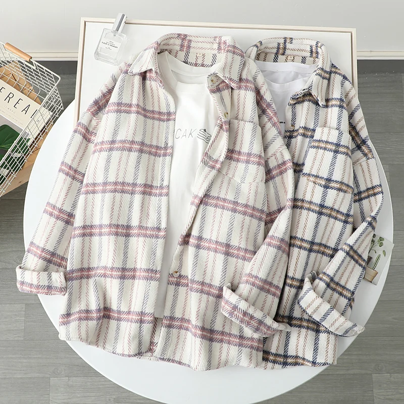 Autumn Winter New Fashion Women High Quality Long Sleeve Plaid Shirts Thicken Loose Casual Blouse Oversize Outwear Coat
Autumn Winter New Fashion Women High Quality Long Sleeve Plaid Shirts Thicken Loose Casual Blouse Oversize Outwear Coat
