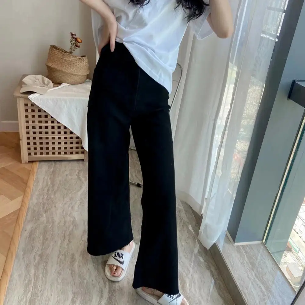 Withered Vintage Mom Jeans Woman England Fashion Elegant Solid Black Casual High Waist Jeans Loose Wide Leg Jeans For Women
Withered Vintage Mom Jeans Woman England Fashion Elegant Solid Black Casual High Waist Jeans Loose Wide Leg Jeans For Women
