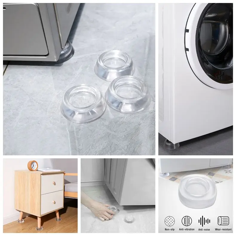 4PCS Universal Anti-Vibration Feet Pads Washing Machine Rubber Mat Anti-Vibration Pad Dryer Refrigerator Base Fixed Non-Slip Pad
4PCS Universal Anti-Vibration Feet Pads Washing Machine Rubber Mat Anti-Vibration Pad Dryer Refrigerator Base Fixed Non-Slip Pad