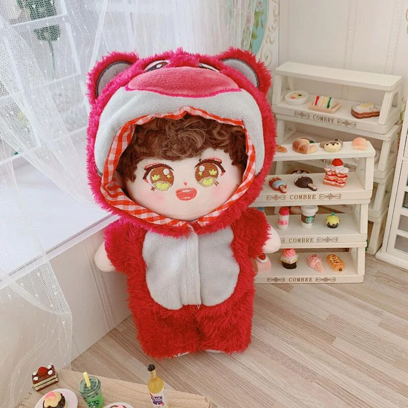 Strawberry Bear Jumpsuit 20cm Doll Clothes Star Cotton Puppet Dress-up Toy Baby Wear
Strawberry Bear Jumpsuit 20cm Doll Clothes Star Cotton Puppet Dress-up Toy Baby Wear