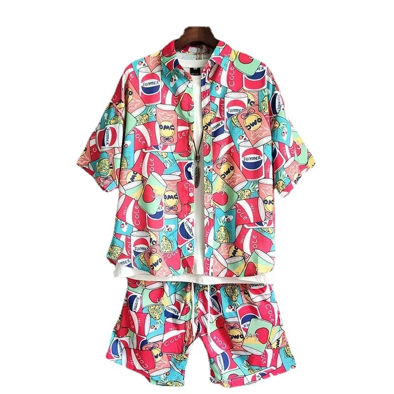 Mens Set Short Sleeve Hawaiian Shirt And Shorts Summer Casual Floral Shirt Beach Two Piece Suit 2021 New Fashion Men Sets S-5XL
Mens Set Short Sleeve Hawaiian Shirt And Shorts Summer Casual Floral Shirt Beach Two Piece Suit 2021 New Fashion Men Sets S-5XL
