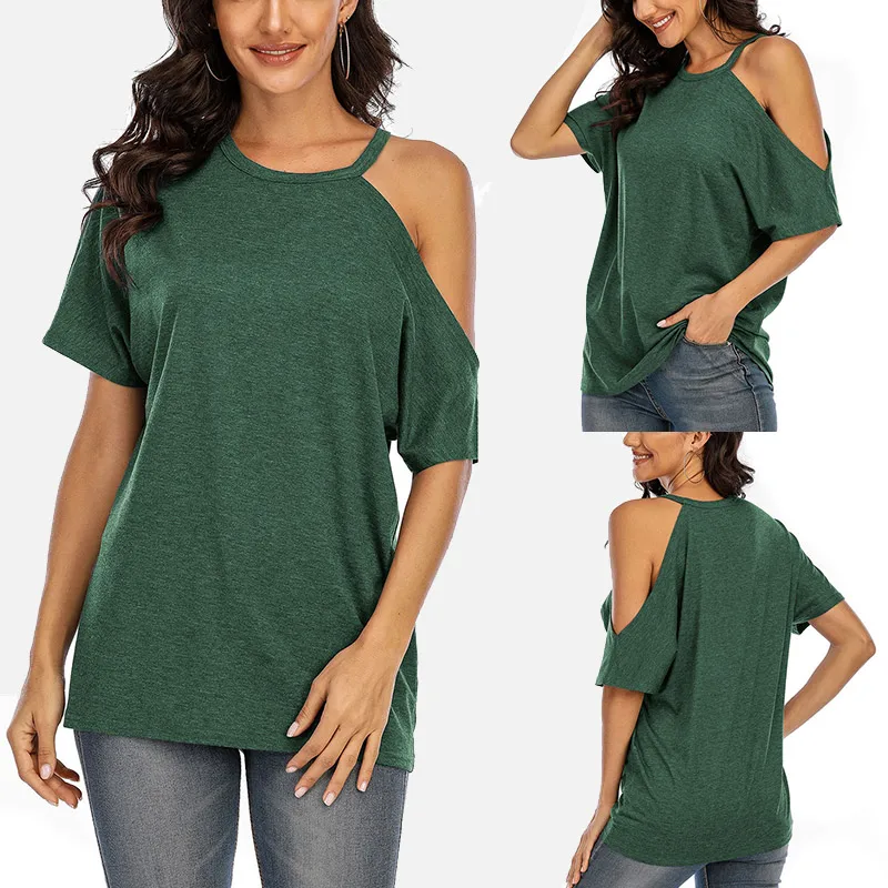 Off Shoulder Short Sleeve Solid Women Tshirt O-neck Loose Basic All-match Ladies T-shirt Tops 2021 Summer Sexy Chic Female Tees
Off Shoulder Short Sleeve Solid Women Tshirt O-neck Loose Basic All-match Ladies T-shirt Tops 2021 Summer Sexy Chic Female Tees