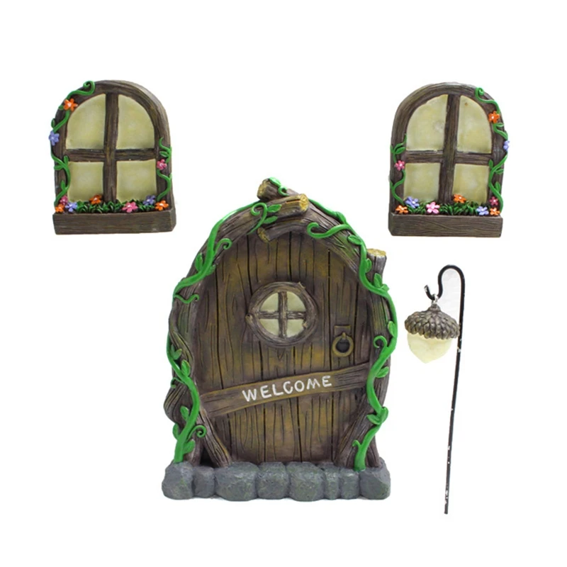 Creative Miniature Fairy Home Door Windows and Chandelier Luminous Tree Decor Art Decorations Yard Garden Sculpture Decoration
Creative Miniature Fairy Home Door Windows and Chandelier Luminous Tree Decor Art Decorations Yard Garden Sculpture Decoration