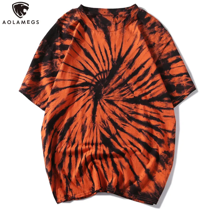 Aolamegs Half-Sleeve T-shirt Men Hip Hop Watercolor Tie Dye Tops Tee Fashion Harajuku High Street Oversized Male Clothing Summer
Aolamegs Half-Sleeve T-shirt Men Hip Hop Watercolor Tie Dye Tops Tee Fashion Harajuku High Street Oversized Male Clothing Summer