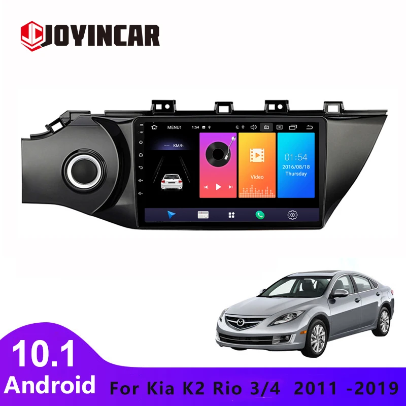 

JOYINCAR 9" 10.1" 2din Android Car Radio Multimidia Video Player Navigation GPS For KIA K2 RIO3 RIO 4 RIO4 2011-2019 Head Unit