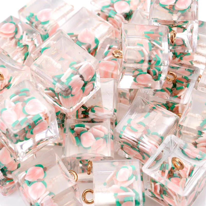 6Pcs/Pack 16mm Acrylic Pendants Transparent Cube Shape Fruit Pendants For DIY Jewelry Making Bracelet Necklace Accessories
6Pcs/Pack 16mm Acrylic Pendants Transparent Cube Shape Fruit Pendants For DIY Jewelry Making Bracelet Necklace Accessories