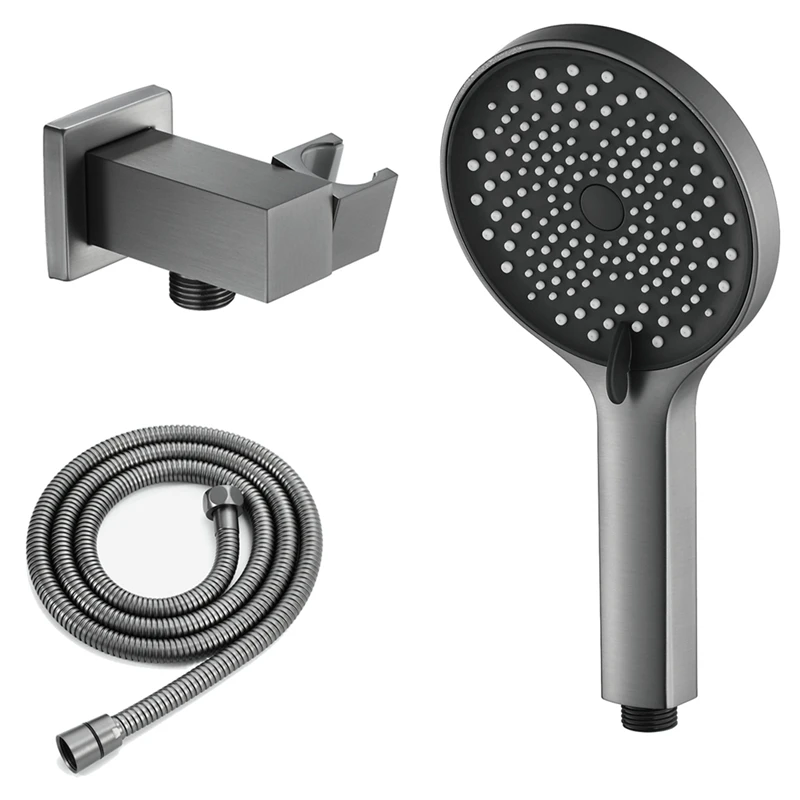 3 Function Bathroom Hand Shower ABS Round Gray Portable Shower Head with Copper Base and 1.5M Stainless Steel Hose
3 Function Bathroom Hand Shower ABS Round Gray Portable Shower Head with Copper Base and 1.5M Stainless Steel Hose