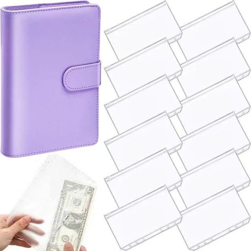 NEW A6 PU Leather Notebook Binder Planner Budget Organizer 6 Ring Binder Cover Magnetic Personal Planner with 12 Clear Pockets
NEW A6 PU Leather Notebook Binder Planner Budget Organizer 6 Ring Binder Cover Magnetic Personal Planner with 12 Clear Pockets