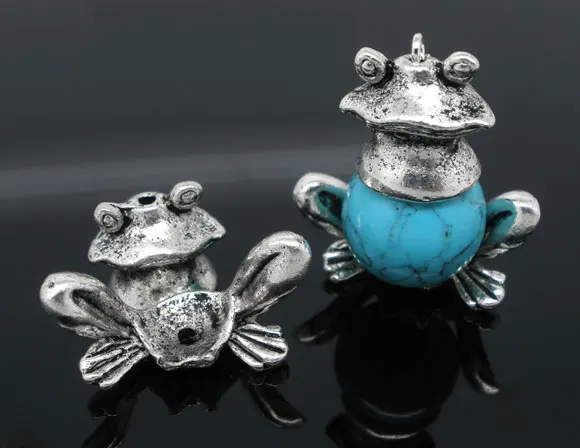 New Zinc Alloy Beads Caps Frog Animal Antique Silver Color Pattern DIY Jewelry Findings (Fit Beads Size: 8mm-12mm Dia.),10 Sets 
New Zinc Alloy Beads Caps Frog Animal Antique Silver Color Pattern DIY Jewelry Findings (Fit Beads Size: 8mm-12mm Dia.),10 Sets