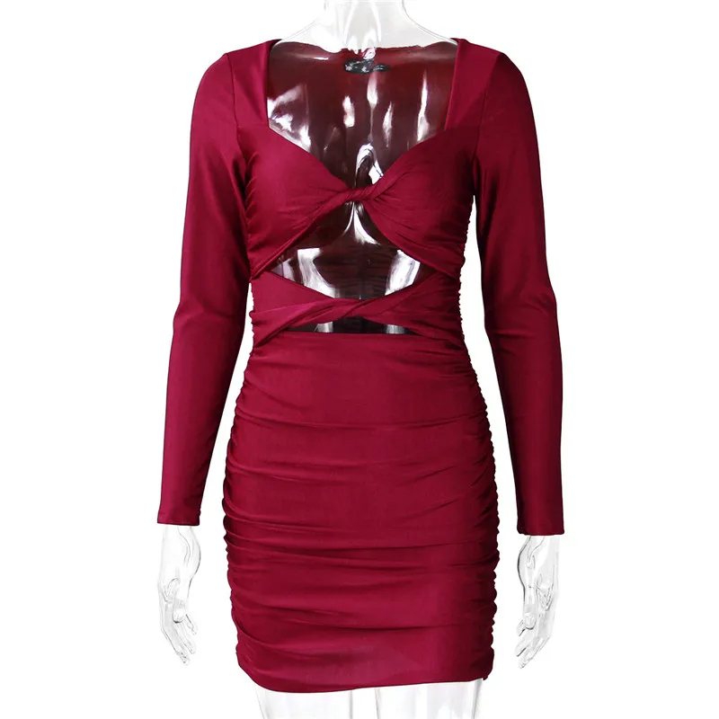 WJFZQM 2021 Long Sleeve Hollow Out Bandage Sexy Mini Dress Autumn Winter Women Fashion V Neck Pleated Dresses Streetwear Outfits
WJFZQM 2021 Long Sleeve Hollow Out Bandage Sexy Mini Dress Autumn Winter Women Fashion V Neck Pleated Dresses Streetwear Outfits