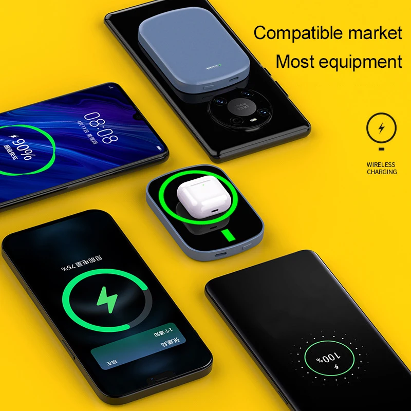 For Magsafe 10000mAh Power Bank With External Auxiliary Battery Suitable For iphone 12 Magnetic Wireless Charger Power Bank
For Magsafe 10000mAh Power Bank With External Auxiliary Battery Suitable For iphone 12 Magnetic Wireless Charger Power Bank