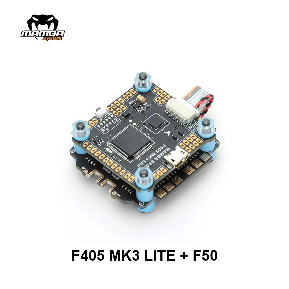 DIATONE MAMBA F405 MK3 LITE 50A 3-6S Flight Controller Stack MPU6000 F4 Flight Controller 50A BLHELIS 4in1 ESC for FPV Drones
DIATONE MAMBA F405 MK3 LITE 50A 3-6S Flight Controller Stack MPU6000 F4 Flight Controller 50A BLHELIS 4in1 ESC for FPV Drones