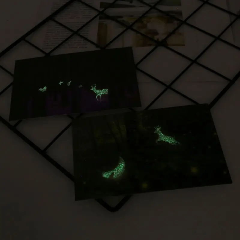 30pcs Vintage Luminous Postcard Glow In The Dark Forest Streamer Animal Greeting Post Card Novelty Xmas Greeting Cards Gift 16FB
30pcs Vintage Luminous Postcard Glow In The Dark Forest Streamer Animal Greeting Post Card Novelty Xmas Greeting Cards Gift 16FB